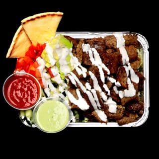 Lamb over Salad Platter