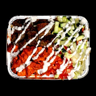 Combo Chicken and Gyro over Salad Platter
