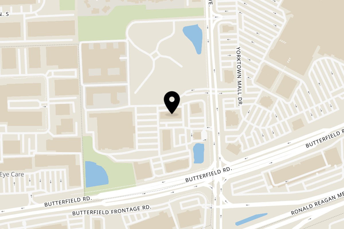 Map showing the location of Halaleez Chicken and Gyro Lombard on 2770 S Highland Ave #80 in Lombard